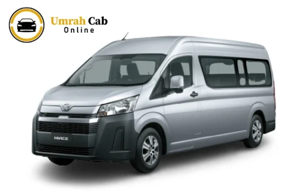 Hiace for Umrah Taxi Service with family and group travel